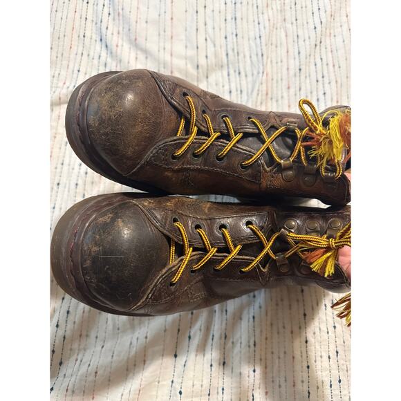 Vintage Dr. Martens 8287 Brown Leather Ankle Work Boots Men’s Sz 10 England Rare main image 5